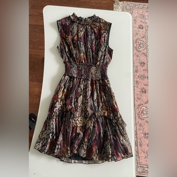 Rebecca Taylor sleeveless mini dress with cutout in back and ruffles worn once - Picture 3 of 4